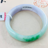 Zheru Jewelry Natural Jadeite Bracelet 54-62mm Two-tone Female Jade Gift