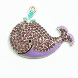 Whales Rhinestone Pendants 10pcs/lot - 50mm*40mm
