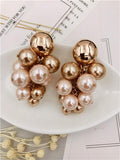 Glass Pearls Ear Clip Jewelry, Europe & US O Series