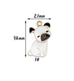 50 Dog Pendants Charms for Jewelry Making DIY Accessories