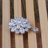 Multi-Flower Zircon Pendant Necklace