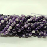 Amethyst Violet Quartz Crystal Round Beads 6-10mm DIY Bracelet Necklace