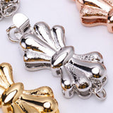 925 Silver Plated CZ Clasps for DIY Pearls Necklace