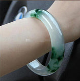 Natural Ice Flower Jadeite Bracelet Pit Female