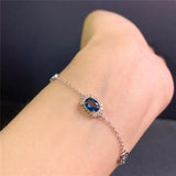 Natural London Bracelet Gem Crystal Adjustable Length