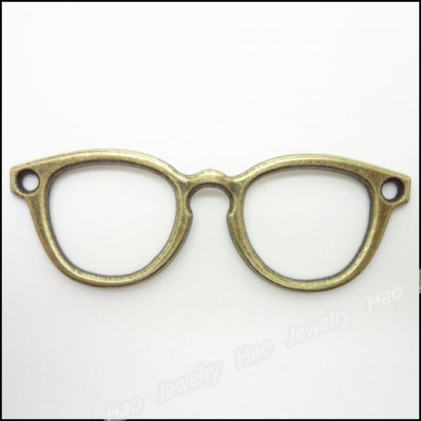 36pcs Vintage Glasses Charms Pendant Antique Bronze Alloy DIY Jewelry Findings