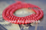 7*5MM 80Pcs Red Natural Coral Rondelle Loose Beads Strands
