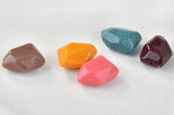 100pcs Retro Irregular Shaped Resin Acrylic Beads DIY Earrings Charms