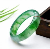 Zheru Jadeite Green Two-Tone Bracelet Princess Jewelry