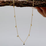 925 Silver Women's Star Zircon Necklace for Party