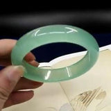 Zheru Jewelry Natural Burmese Jade 54-64mm Light Bracelet Princess Jewelry Gift