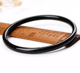 Zheru Jewelry Nat Hetian Jade 54-64mm Grn Round Bar Bracelet Prin Gift