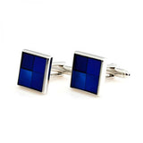 Pink Square Enamel Cufflink Cuff Link