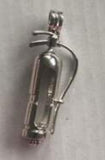 18KGP Fire Extinguisher Locket Cage Pendant Finding