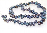 5x7mm Freshwater Pearl Beads 14in DIY Necklace LS3-079
