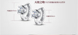 925 Silver Zirconia Hoop Earrings For Women S-E929