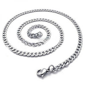 Knitted Necklace Collier Gourmette Steel Men Stainless UX 99 S0287