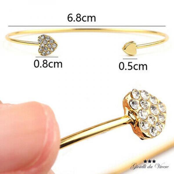 Plated Metal Open Cuff Bracelet Girl Wrist ZX 99