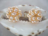 5pcs Loose Freshwater Pearl Pink Round Beads for DIY Earrings Jewelry Making