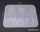 Star Cloud Pendant Crystal Epoxy Mold Jewelry Mould Silicone Moulds
