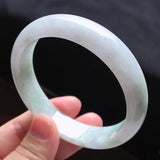 Zheru Jewelry Natural Burmese Jade 54-64mm Bracelet