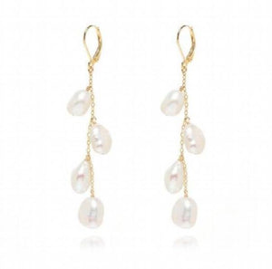 Baroque Freshwater Pearl Dangle Earrings