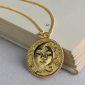 Moon and Son Pendant Necklace - Lover Couples Jewelry