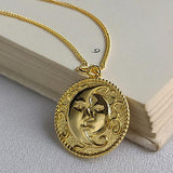 Moon and Son Pendant Necklace - Lover Couples Jewelry