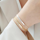 Name Bracelet,Personalised Name Bracelet,Skinny Bar Bracelet,Stacking Bracelet