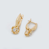 Love Round Zircon Wedding Party Earrings