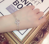 CZ Flower Bracelet Chain for Women Jewelry