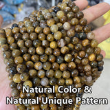 Golden Pietersite Natural Stone 6/8/10mm Yellow Beads for DIY Jewelry Making