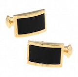 Men's Stone Cuff Links Silver Brass Material Cufflinks