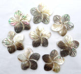Natural Quartz Crystal Abalone Shell Charms Pendant for DIY Jewelry Making