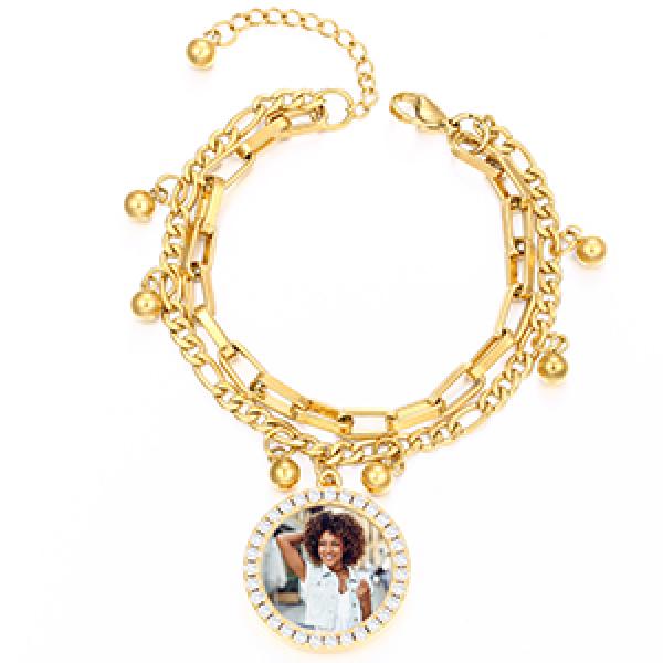 Stainless Steel Crystal Bracelet Bangle for Women