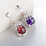Stunning Silver Fox CZ Pendant Necklace
