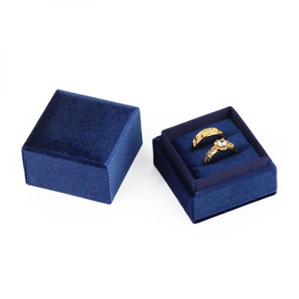 High Velvet Ring Packaging Box Jewelry Organizer Valentine Gift Wedding Ring