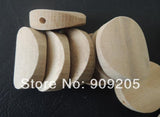 50pcs Natural Oval Round Wood Bead Unfinished Wooden Accessories for DIY