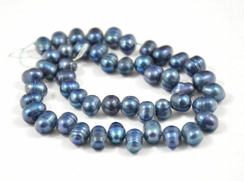 Blue Freshwater Pearl Cultured Pearl Loose Beads LC3-0135