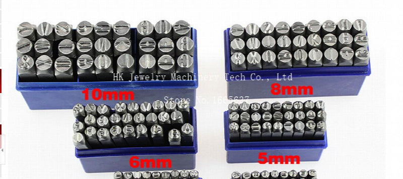 Metal Marking Stamps Uppercase Punches Set 2mm-6mm