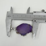 Purple Agate Boutique Pendant for DIY Charm Necklace