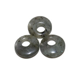 5pcs 18mm Natural Stone Donut Charm Pendant Beads for Jewelry Making