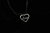 Personalized Heartbeat Necklace,Custom Name Necklace,Graduation Gift for Nurse