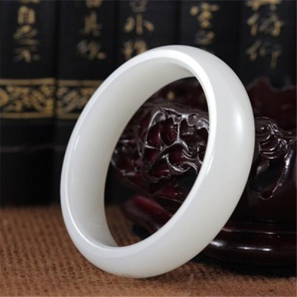 Natural Xinjiang Hetian Jade Bracelet 54-64mm Princess Jewelry Gift
