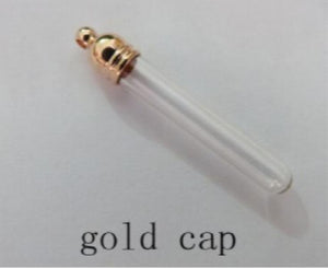 100pcs/lot 6X30mm Rice Vial Glass Wishing Bottle with Cap