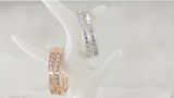925 Sterling Silver Crystal Star Stud Earrings Anti-Allergy Women Jewelry