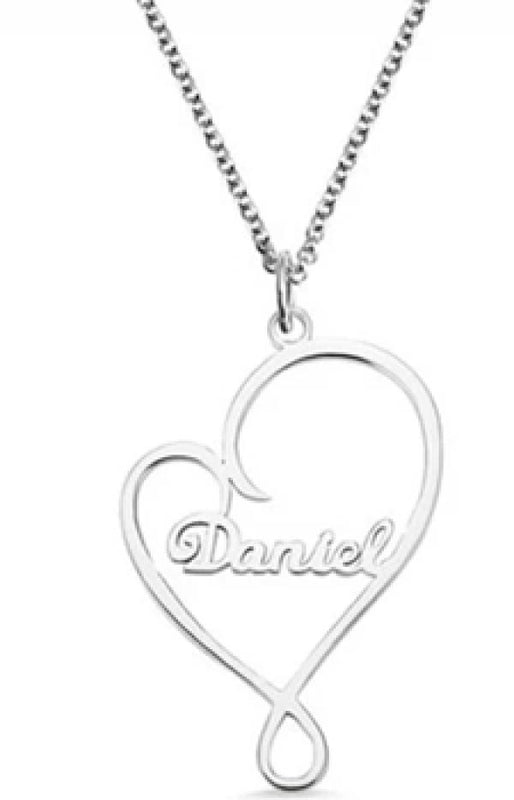 Personalized Family Name Necklace for Mom Sister - Custom Nameplates Pendant