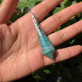 Natural High Amazonite Pendulum Divination Pendant