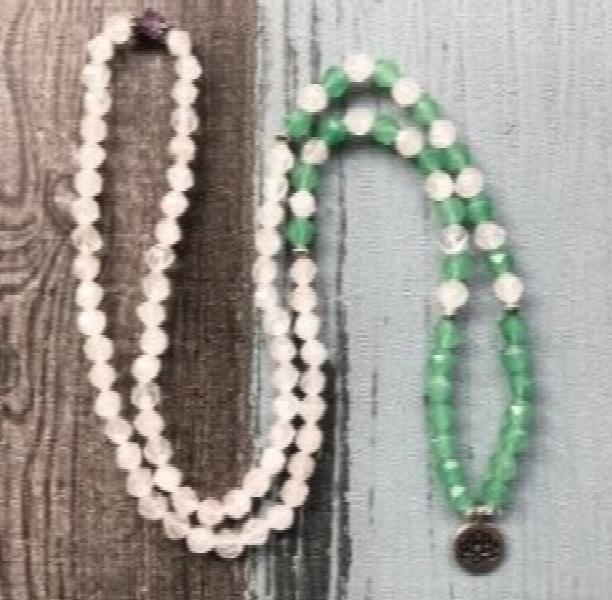 R-ose Quartz Green Aventurine Bracelet Love & Luck Jewelry