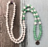 R-ose Quartz Green Aventurine Bracelet Love & Luck Jewelry